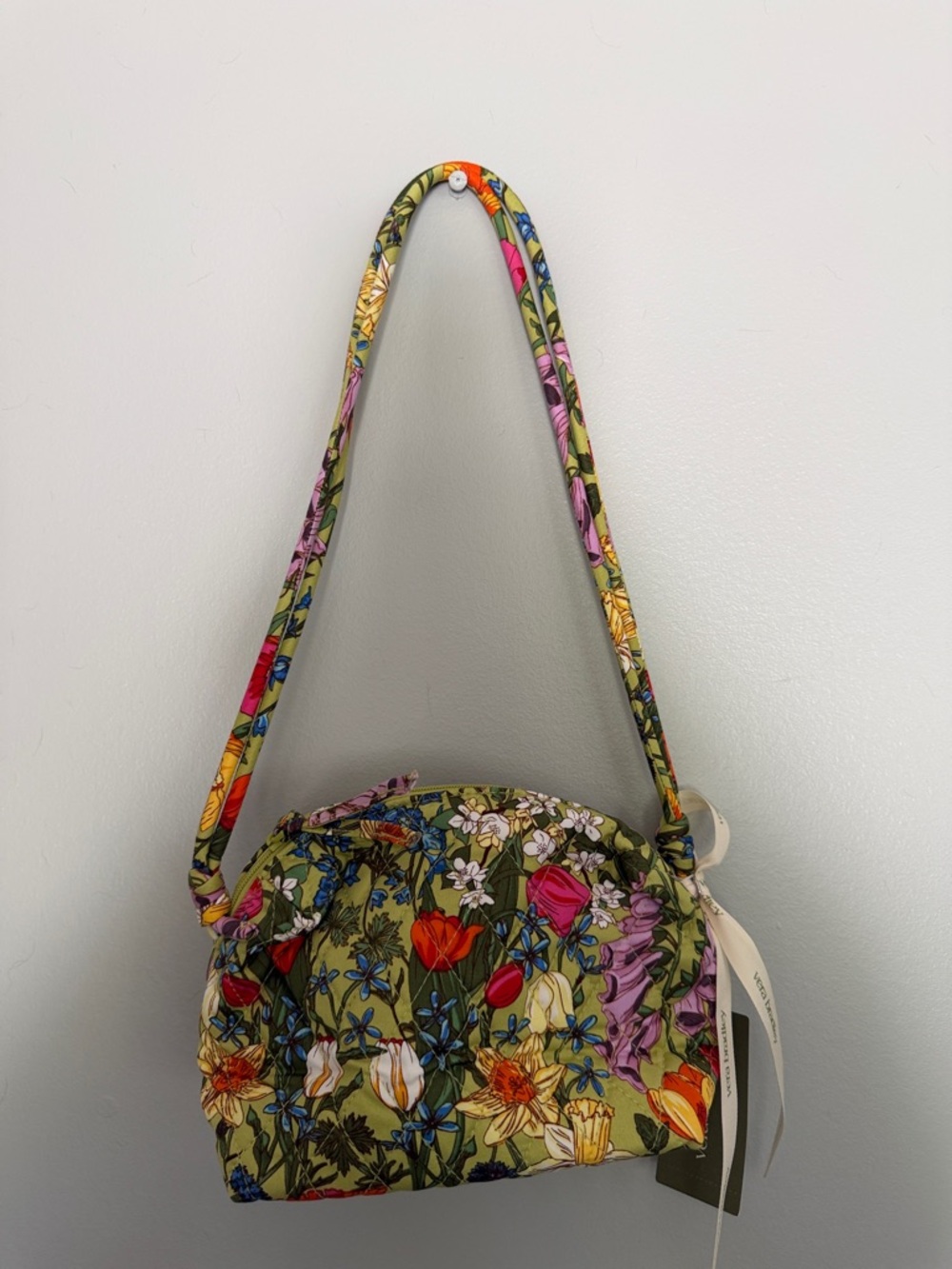 Vera Bradley Olive Multi Floral Crossbody